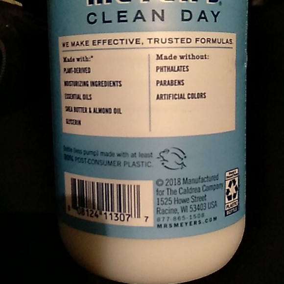 Mrs. Meyers Clean Day Rainwater Hand Lotion 12 Oz - Picture 3 of 3